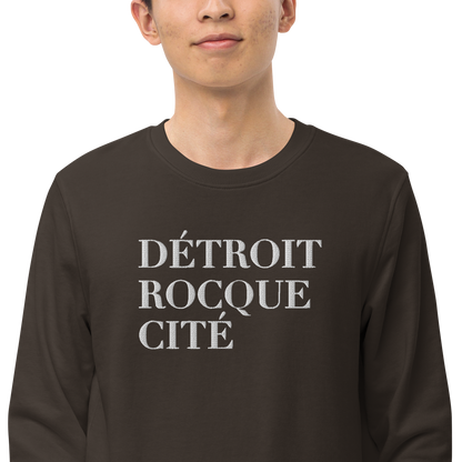 'Détroit Rocque Cité' Sweatshirt | Unisex Organic - Emb.