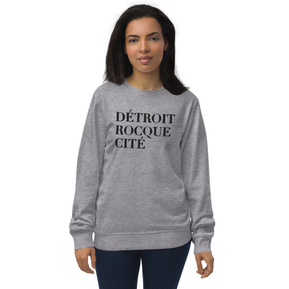 'Détroit Rocque Cité' Sweatshirt | Unisex Organic - Emb.