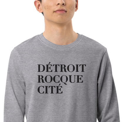 'Détroit Rocque Cité' Sweatshirt | Unisex Organic - Emb.