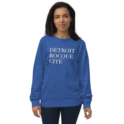 'Détroit Rocque Cité' Sweatshirt | Unisex Organic - Emb.