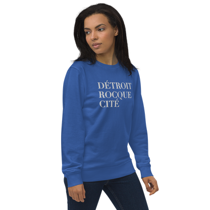 'Détroit Rocque Cité' Sweatshirt | Unisex Organic - Emb.