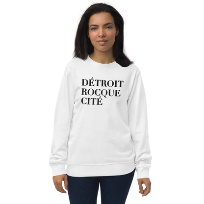 'Détroit Rocque Cité' Sweatshirt | Unisex Organic - Emb.