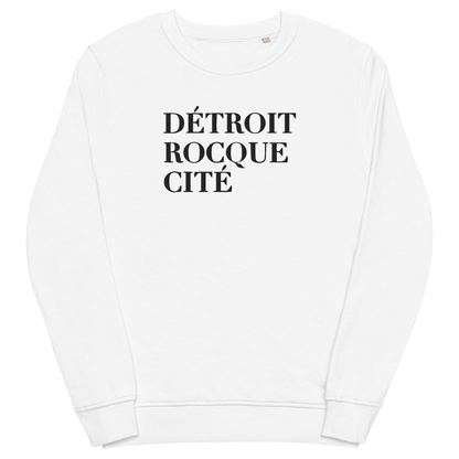 'Détroit Rocque Cité' Sweatshirt | Unisex Organic - Emb.