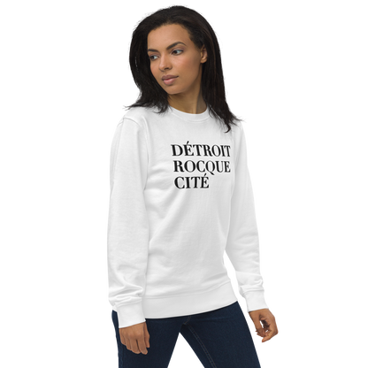 'Détroit Rocque Cité' Sweatshirt | Unisex Organic - Emb.