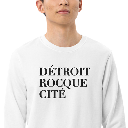 'Détroit Rocque Cité' Sweatshirt | Unisex Organic - Emb.