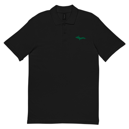 Michigan Upper Peninsula Polo Shirt (w/ Green UP Outline) | Unisex Pique