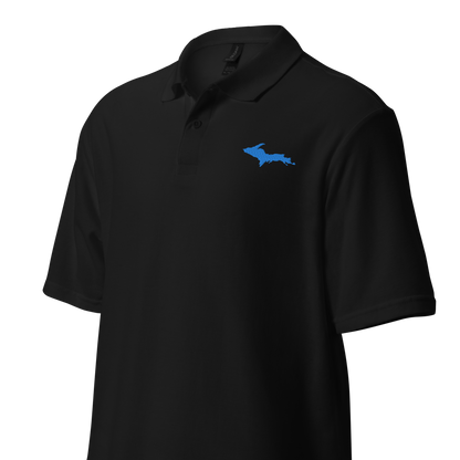 Michigan Upper Peninsula Unisex Polo (w/ Azure UP Outline) | Unisex Pique