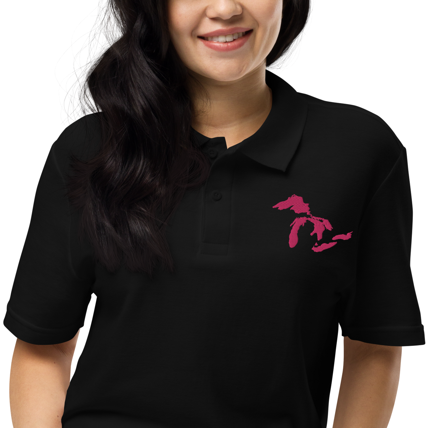 Great Lakes Polo Shirt (Pink) | Unisex Pique