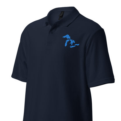 Great Lakes Polo Shirt (Azure) | Unisex Pique