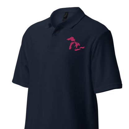 Great Lakes Polo Shirt (Pink) | Unisex Pique