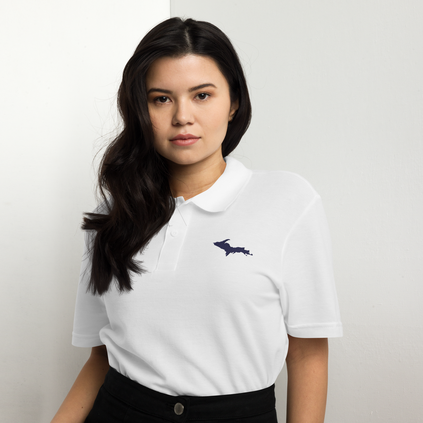 Michigan Upper Peninsula Unisex Polo (w/ UP Outline) | Unisex Pique