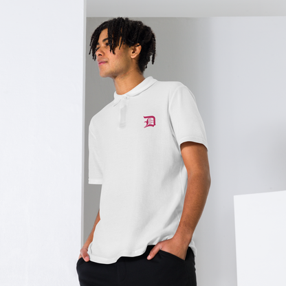 Detroit 'Old English D' Polo Shirt (Pink) | Unisex Pique
