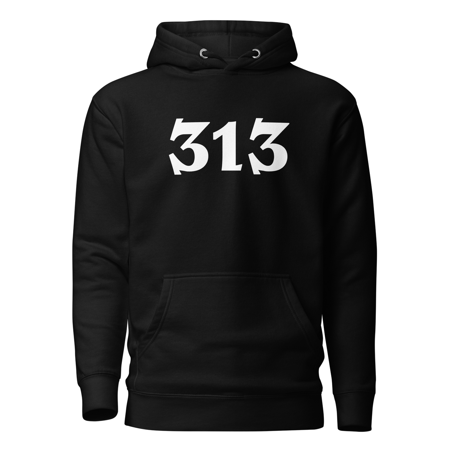 Detroit '313' Hoodie (Angry Serif Font) | Unisex Premium