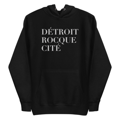 'Détroit Rocque Cité' Hoodie  | Unisex Premium - Emb.