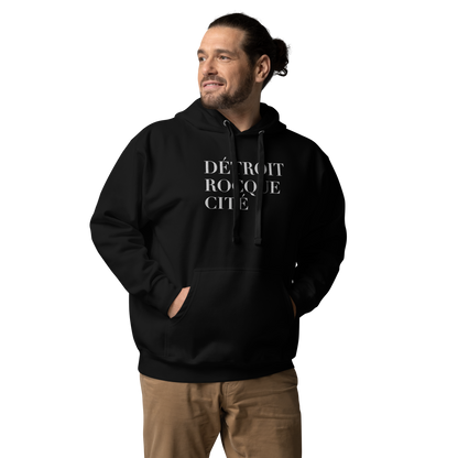 'Détroit Rocque Cité' Hoodie  | Unisex Premium - Emb.