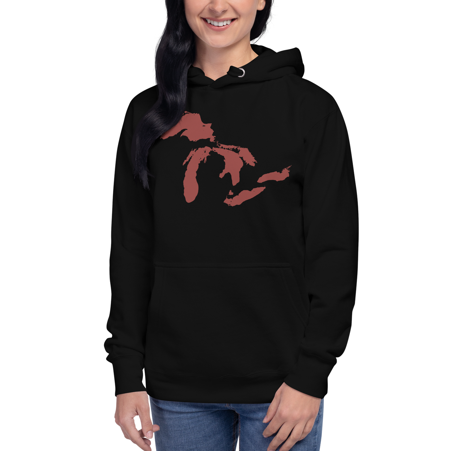 Great Lakes Hoodie (Ore Dock Red) | Unisex Premium