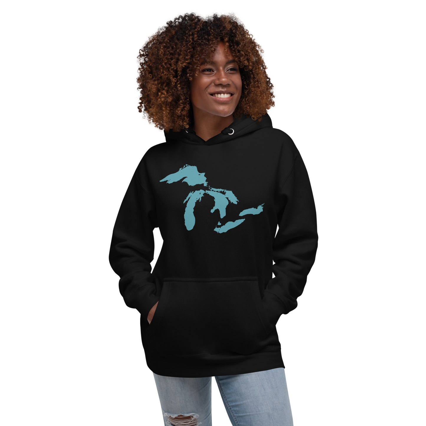 Great Lakes Hoodie (Huron Blue) | Unisex Premium