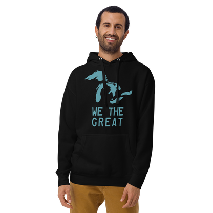 Great Lakes 'We the Great' Hoodie (Huron Blue) | Unisex Premium