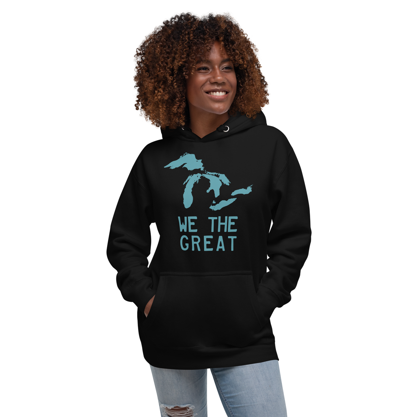 Great Lakes 'We the Great' Hoodie (Huron Blue) | Unisex Premium