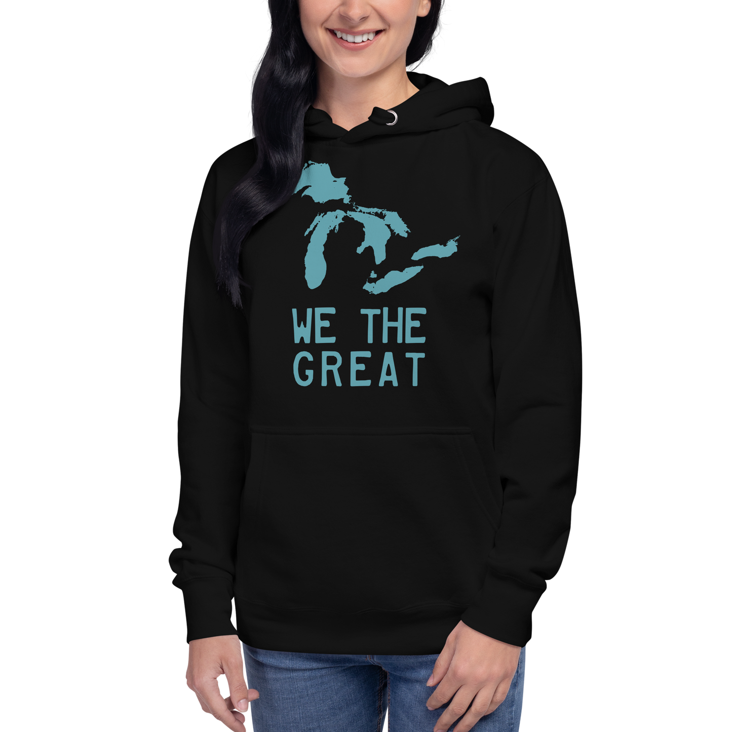 Great Lakes 'We the Great' Hoodie (Huron Blue) | Unisex Premium