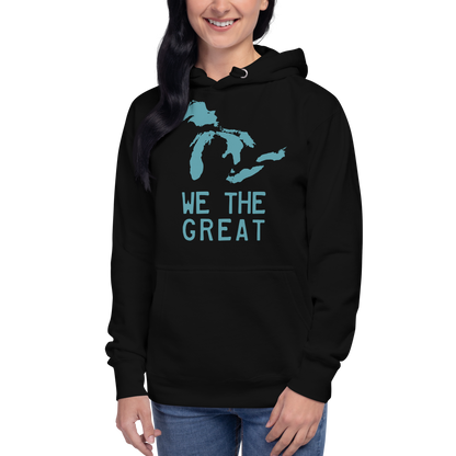 Great Lakes 'We the Great' Hoodie (Huron Blue) | Unisex Premium