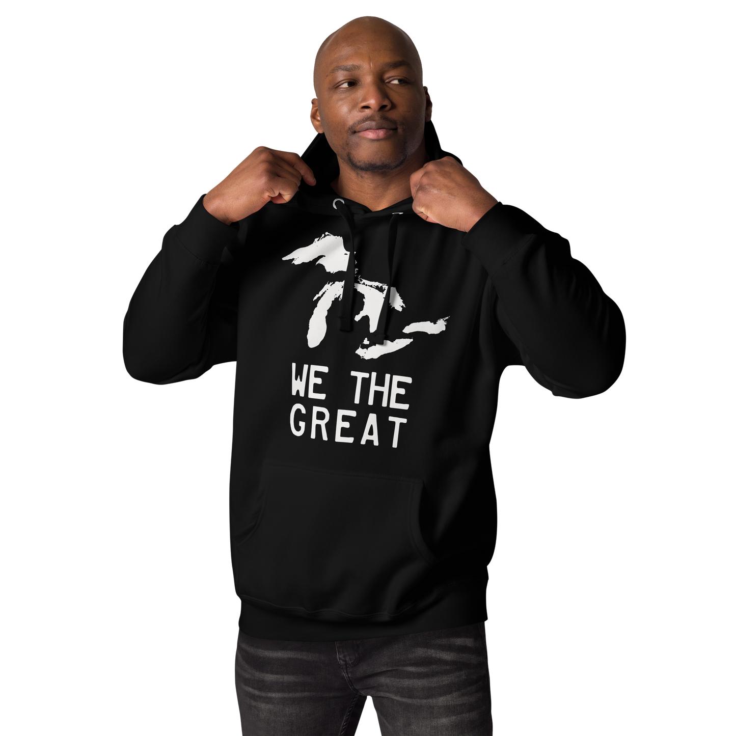 Great Lakes 'We the Great' Hoodie (Birch Bark White) | Unisex Premium