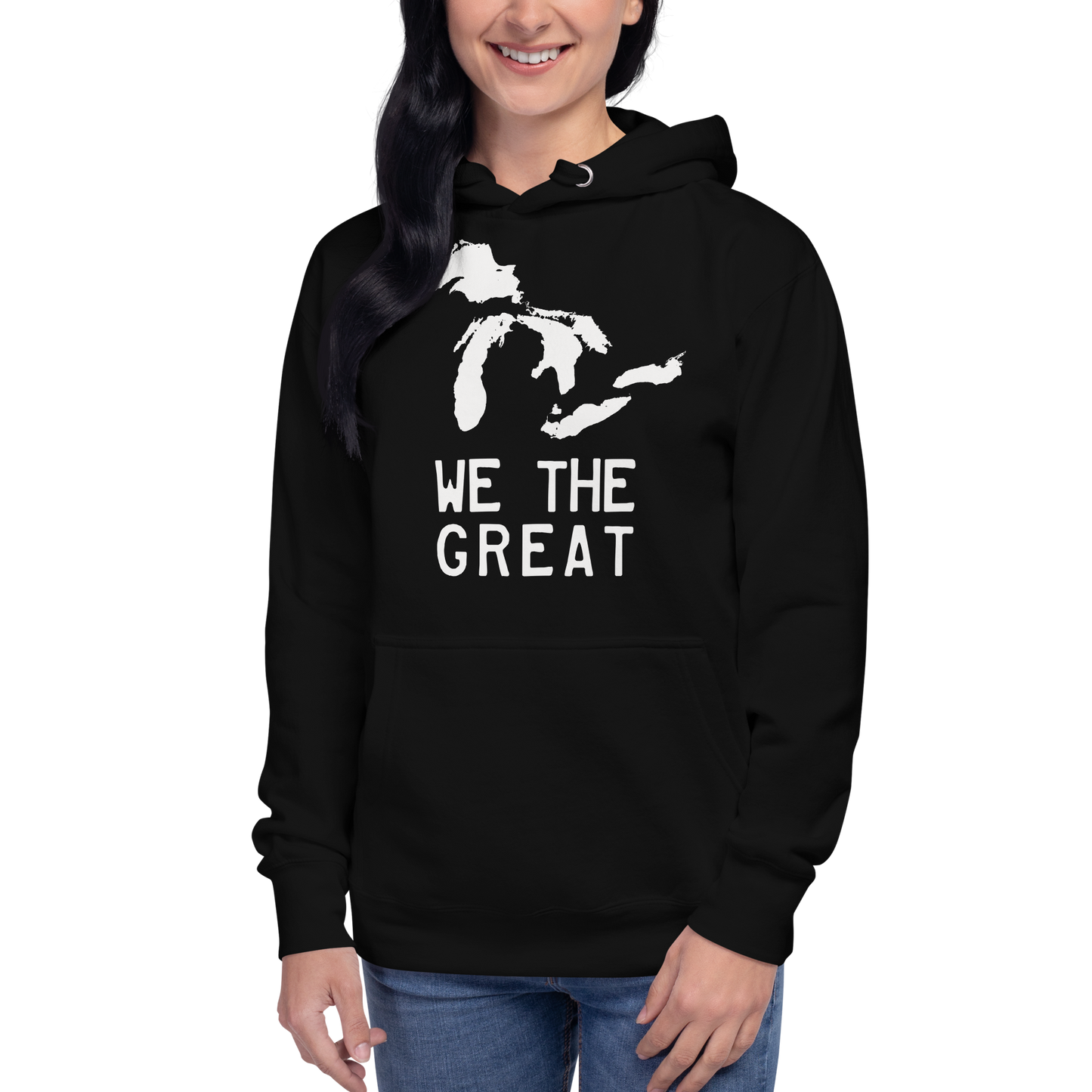 Great Lakes 'We the Great' Hoodie (Birch Bark White) | Unisex Premium