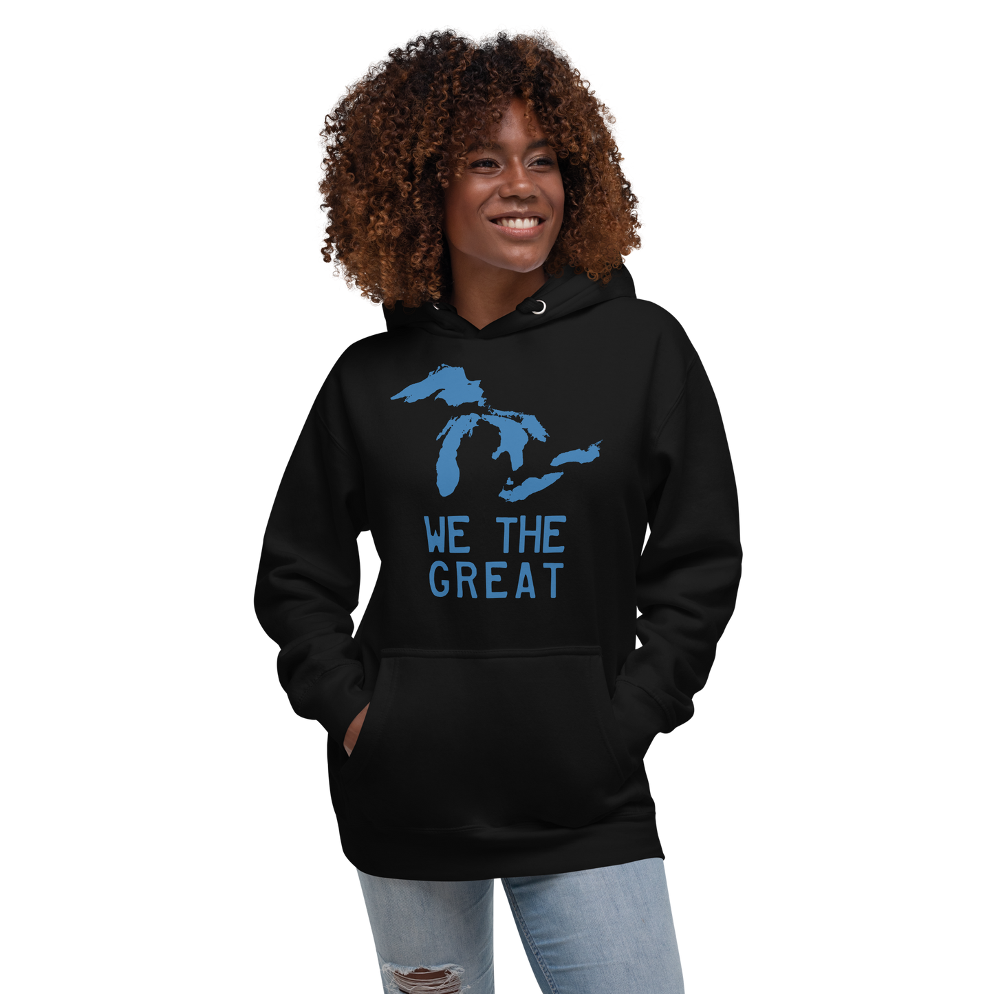 Great Lakes 'We the Great' Hoodie (Superior Blue) | Unisex Premium