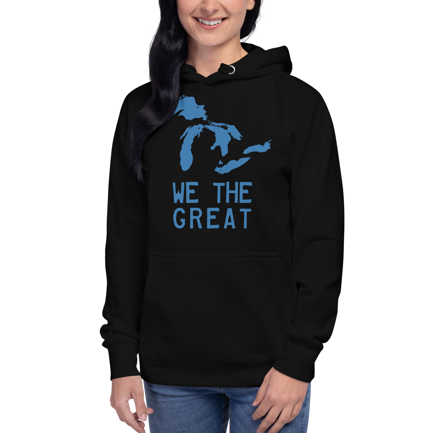 Great Lakes 'We the Great' Hoodie (Superior Blue) | Unisex Premium