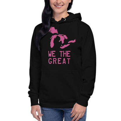 Great Lakes 'We the Great' Hoodie (Apple Blossom Pink) | Unisex Premium