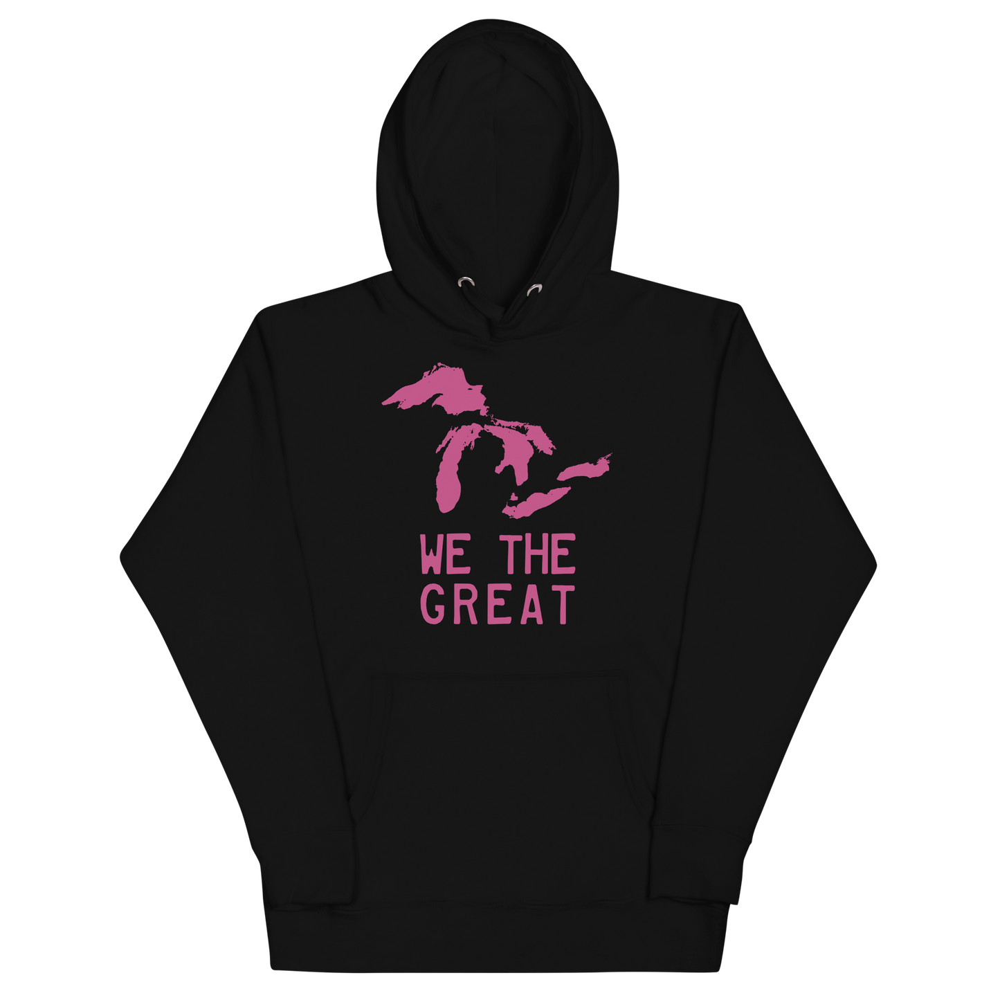 Great Lakes 'We the Great' Hoodie (Apple Blossom Pink) | Unisex Premium