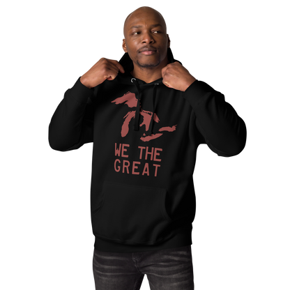 Great Lakes 'We the Great' Hoodie (Ore Dock Red) | Unisex Premium