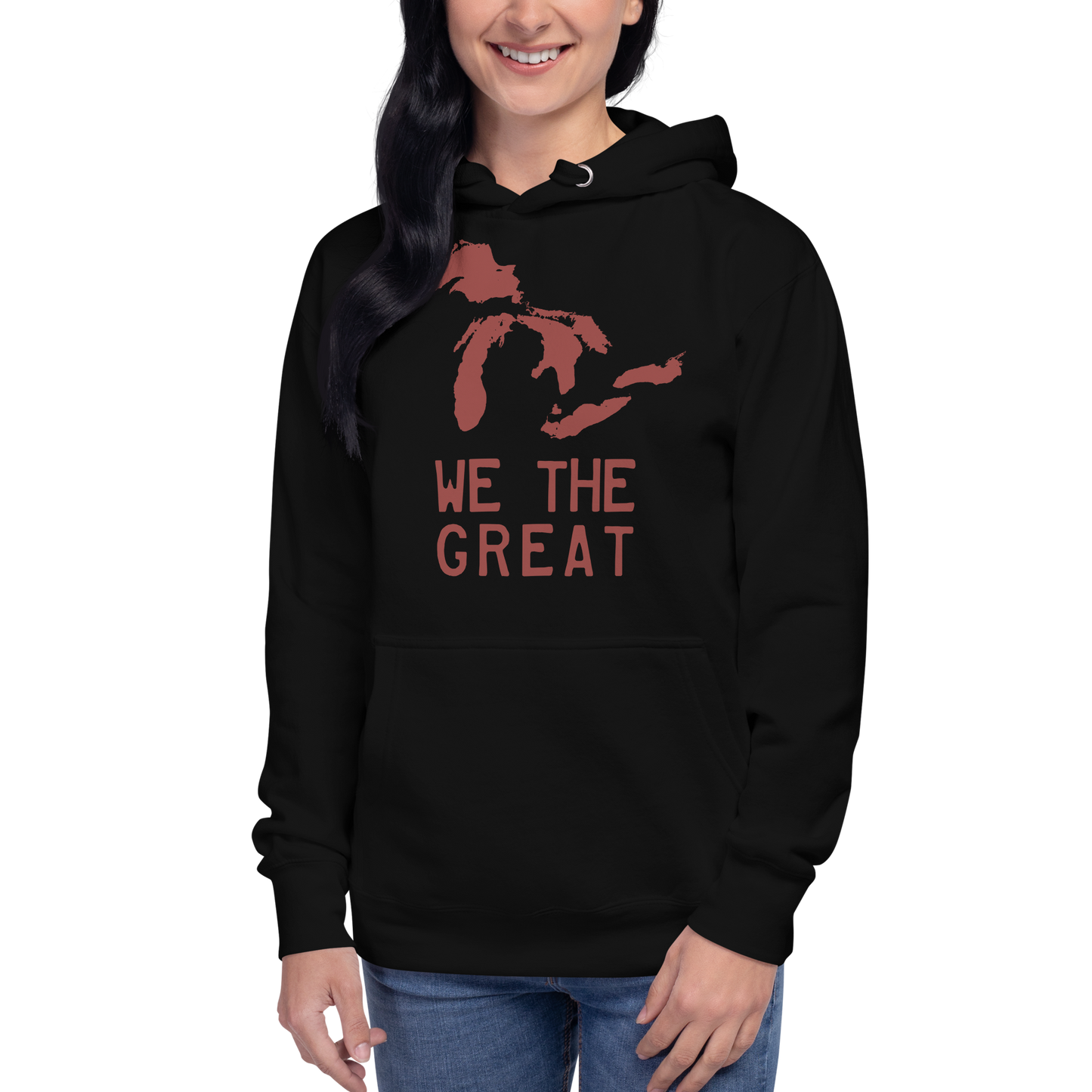 Great Lakes 'We the Great' Hoodie (Ore Dock Red) | Unisex Premium