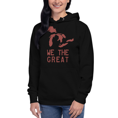 Great Lakes 'We the Great' Hoodie (Ore Dock Red) | Unisex Premium