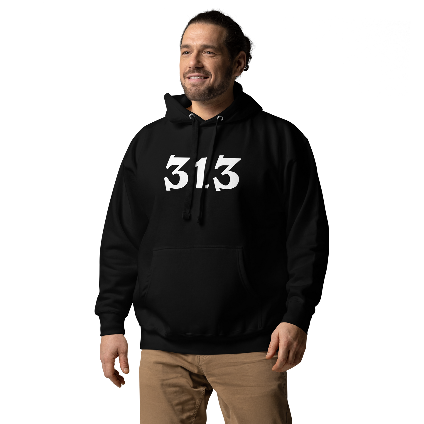 Detroit '313' Hoodie (Angry Serif Font) | Unisex Premium