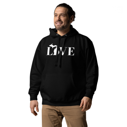 Michigan 'Love' Unisex Premium Hoodie (Didone Font w/MI Outline)