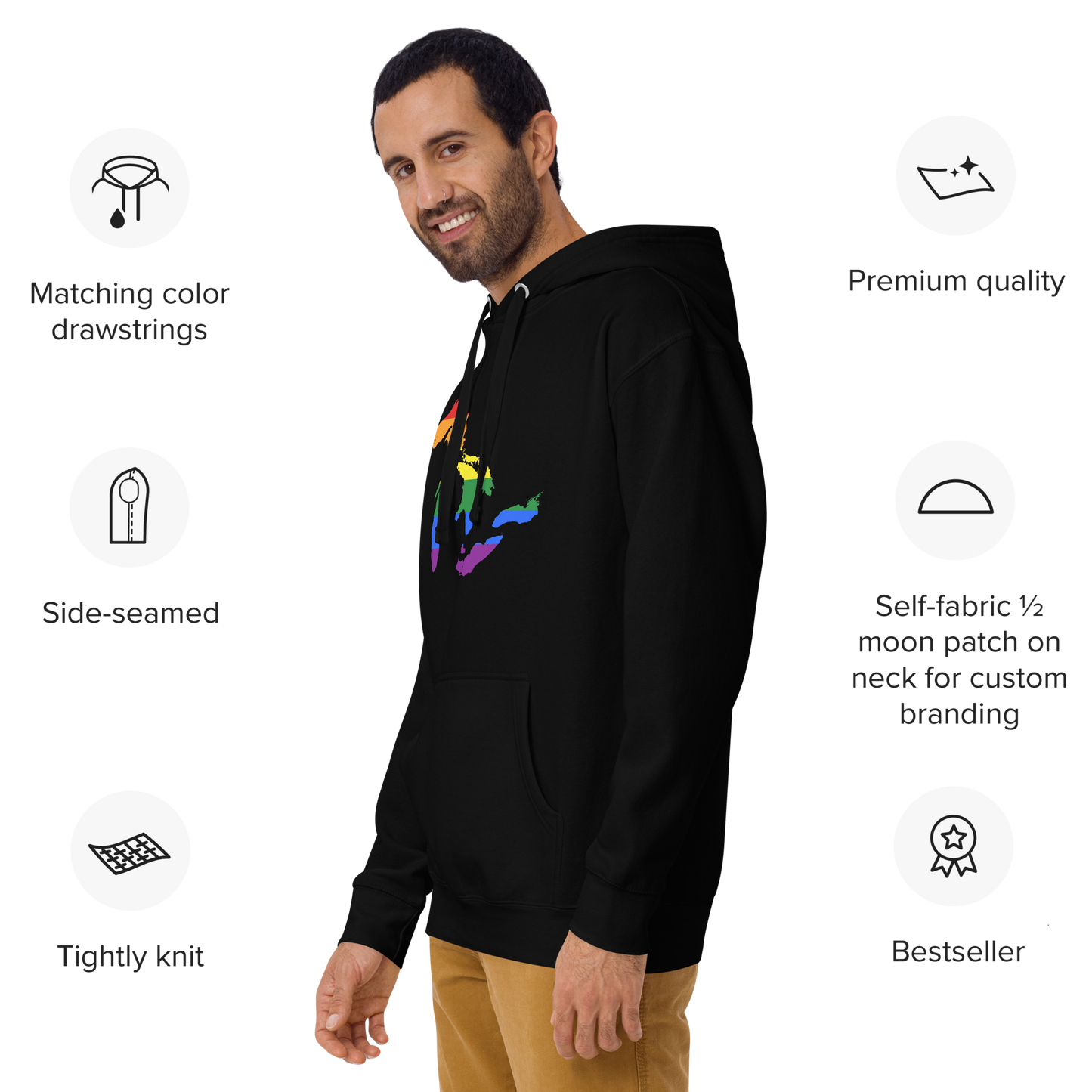 Great Lakes Hoodie (Rainbow Pride Edition) | Unisex Premium