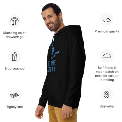 Great Lakes 'We the Great' Hoodie (Superior Blue) | Unisex Premium