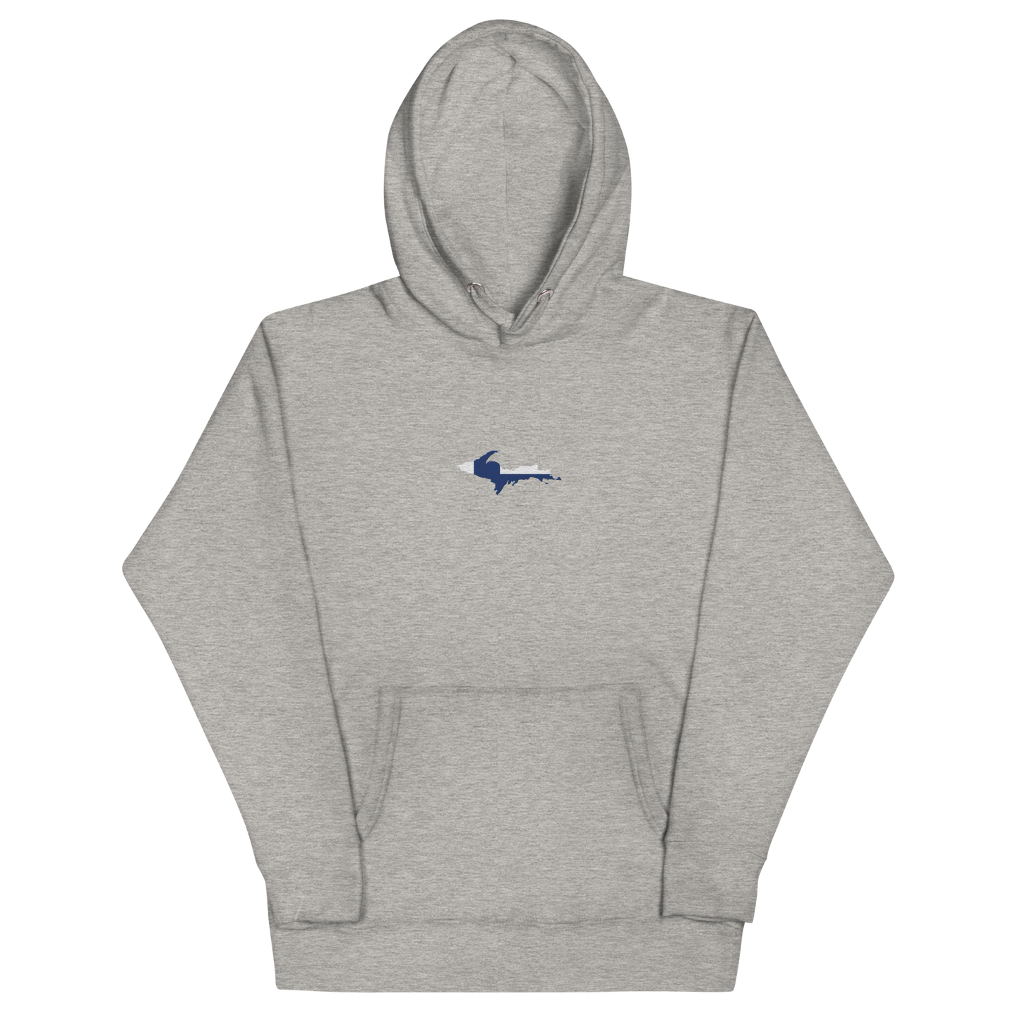 Michigan Upper Peninsula Hoodie (w/ Embroidered UP Finland Flag Outline) | Unisex Premium