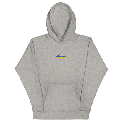 Michigan Upper Peninsula Hoodie (w/ Embroidered Ukraine Flag Outline) | Unisex Premium