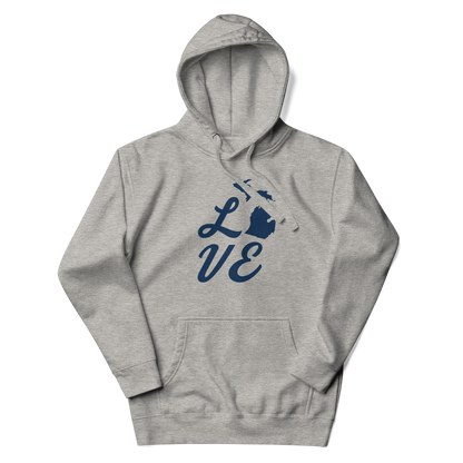 Michigan 'Love' Unisex Premium Hoodie (Script Font w/MI Outline)