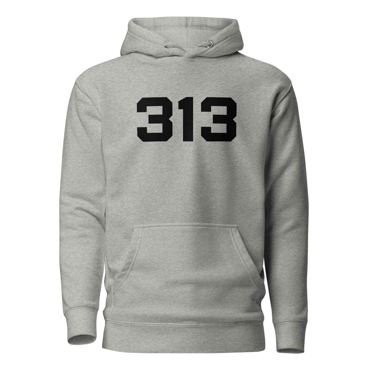 Detroit '313' Hoodie (Athletic Font) | Unisex Premium