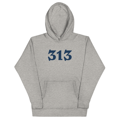 Detroit '313' Hoodie (Angry Serif Font) | Unisex Premium