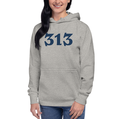 Detroit '313' Hoodie (Angry Serif Font) | Unisex Premium