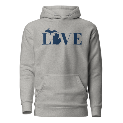 Michigan 'Love' Unisex Premium Hoodie (Didone Font w/MI Outline)