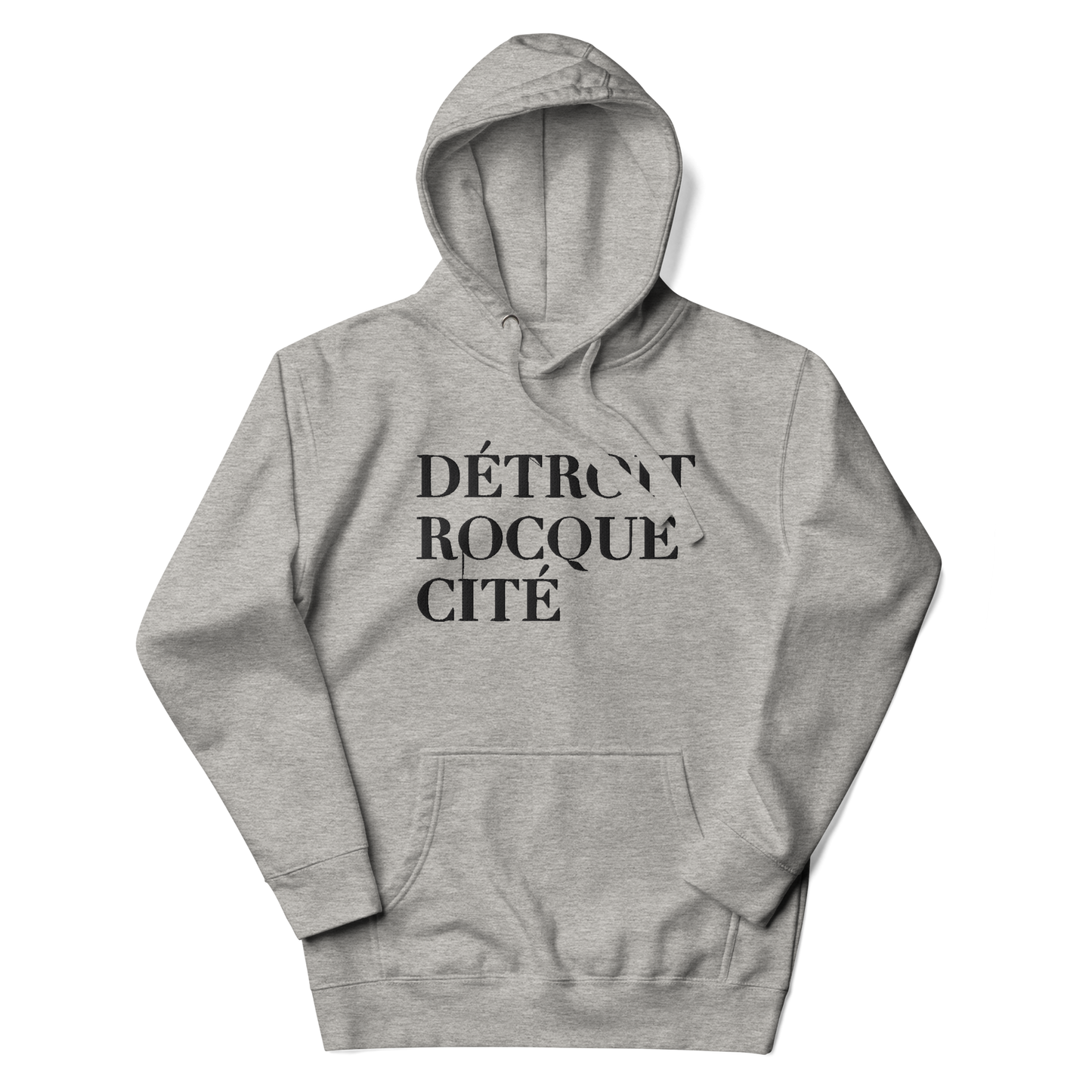 'Détroit Rocque Cité' Hoodie  | Unisex Premium - Emb.