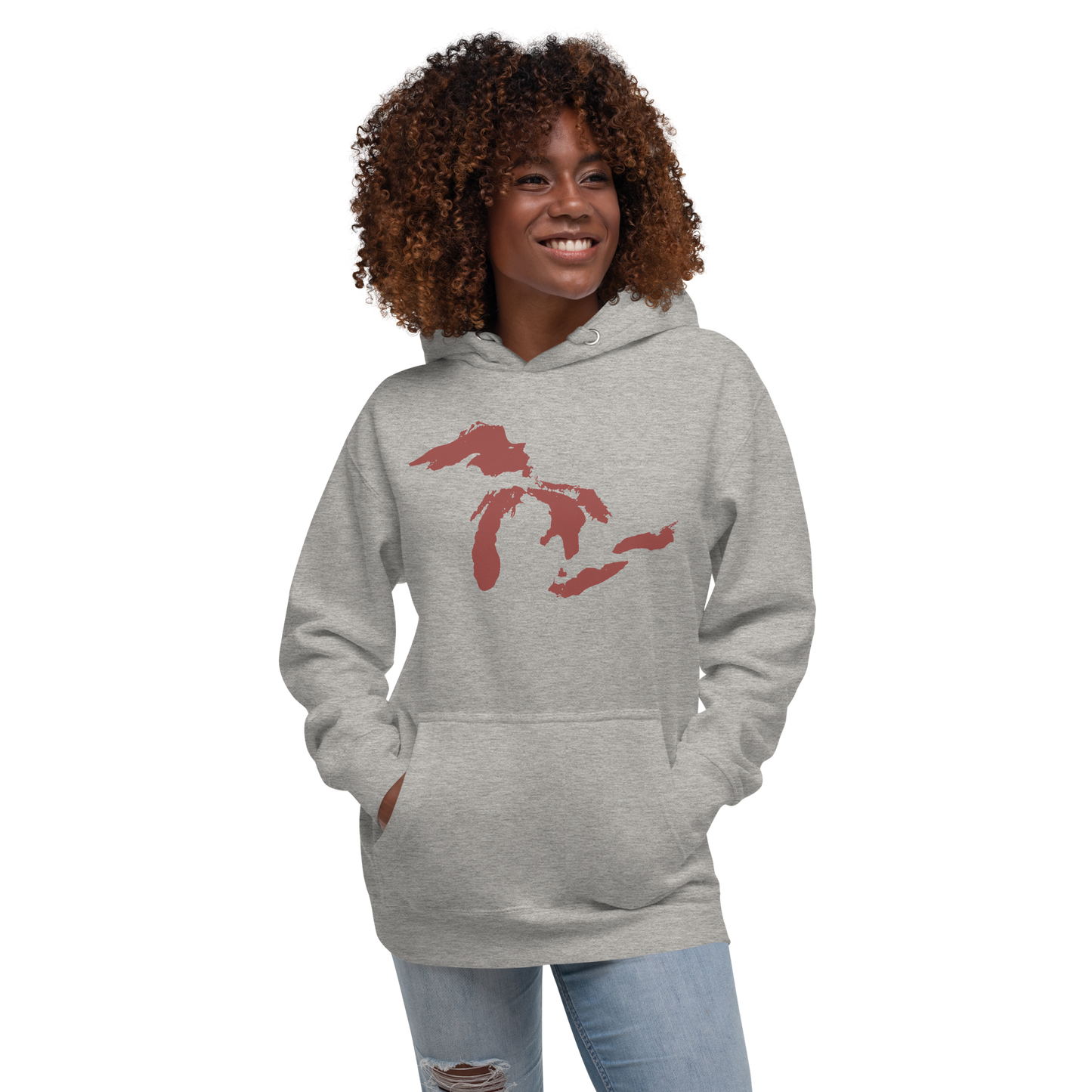 Great Lakes Hoodie (Ore Dock Red) | Unisex Premium