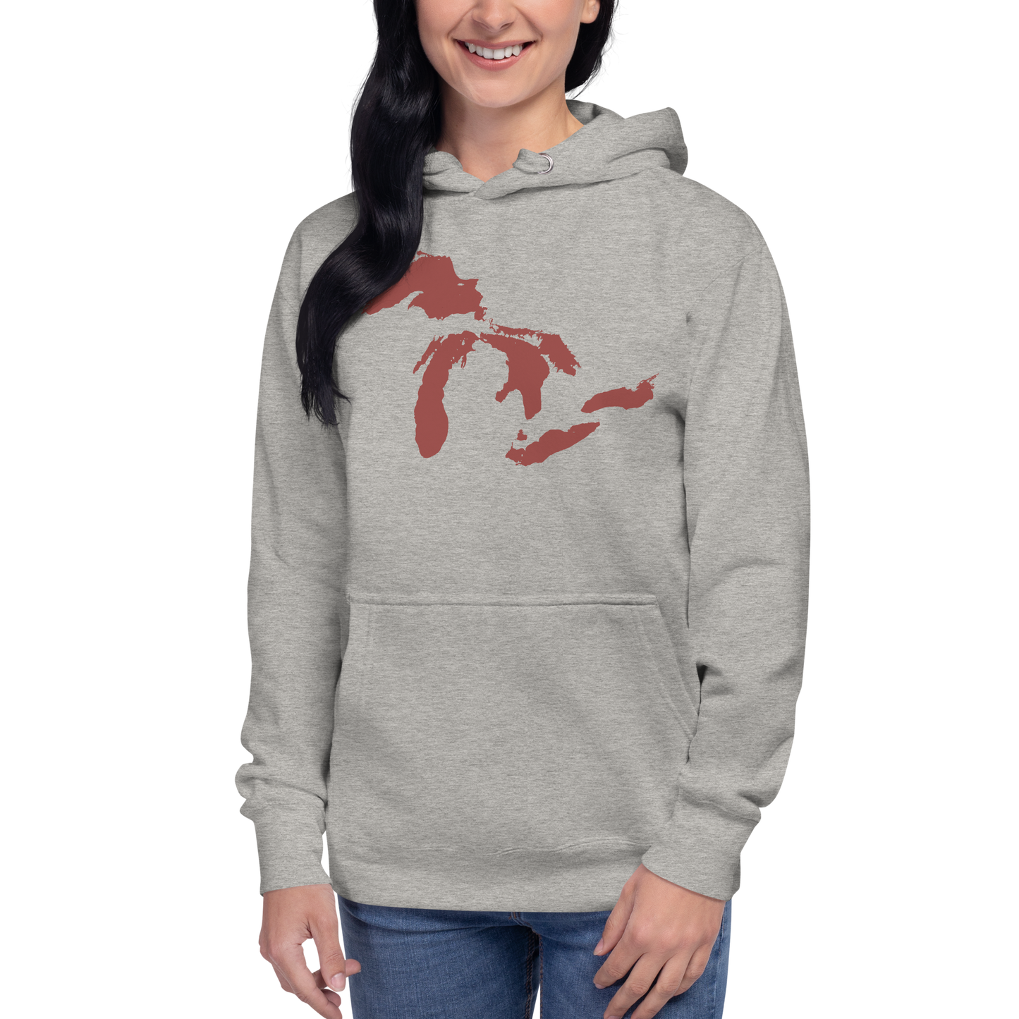 Great Lakes Hoodie (Ore Dock Red) | Unisex Premium