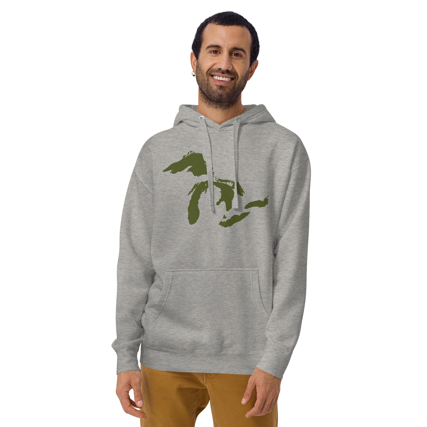 Great Lakes Hoodie (Army Green) | Unisex Premium