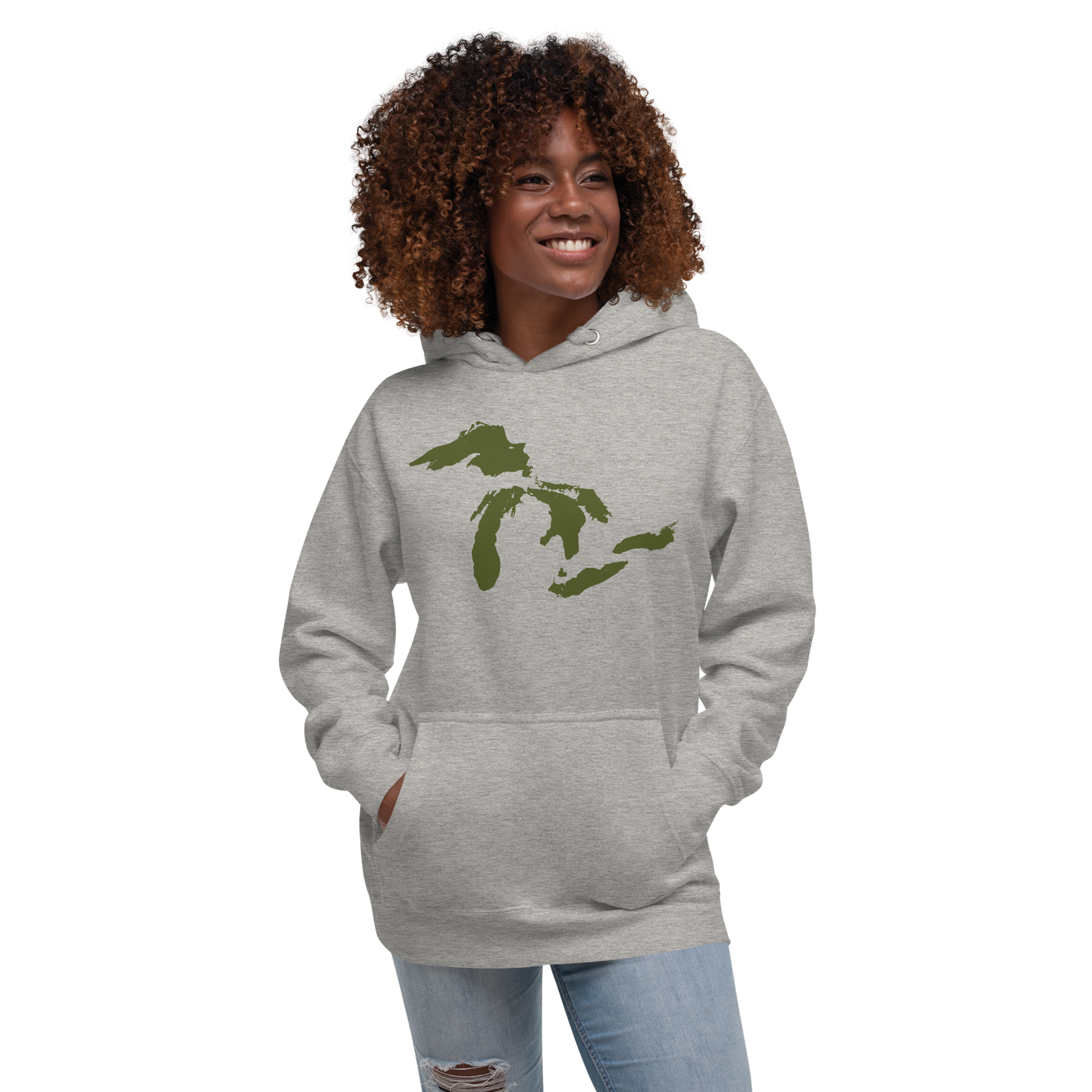 Great Lakes Hoodie (Army Green) | Unisex Premium